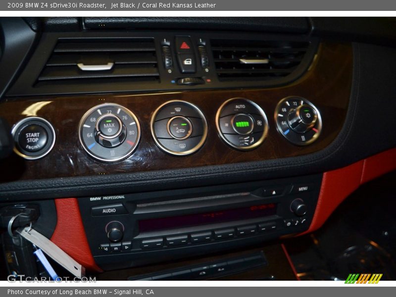Jet Black / Coral Red Kansas Leather 2009 BMW Z4 sDrive30i Roadster