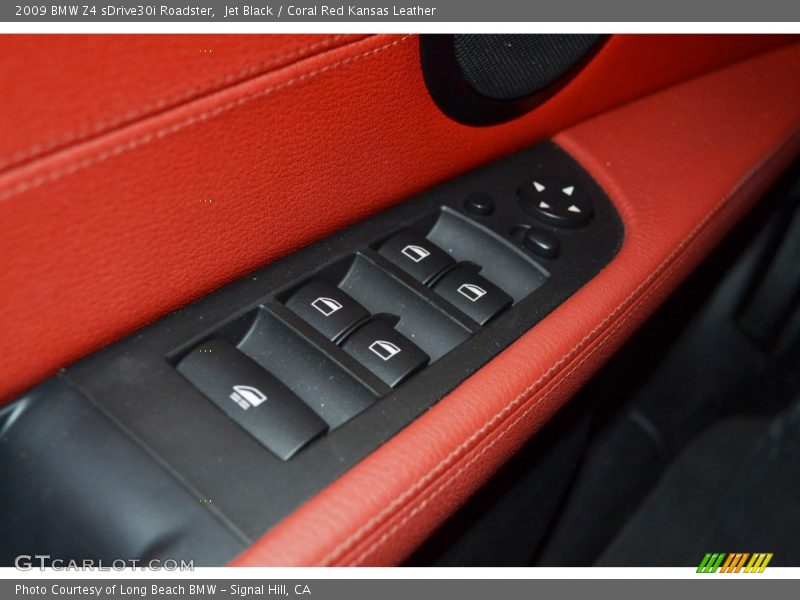 Jet Black / Coral Red Kansas Leather 2009 BMW Z4 sDrive30i Roadster