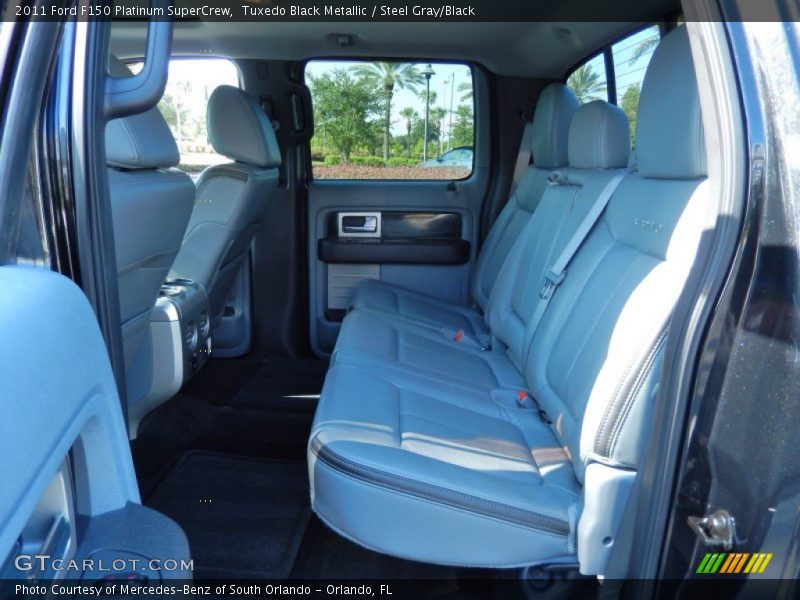 Tuxedo Black Metallic / Steel Gray/Black 2011 Ford F150 Platinum SuperCrew