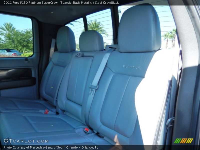 Tuxedo Black Metallic / Steel Gray/Black 2011 Ford F150 Platinum SuperCrew