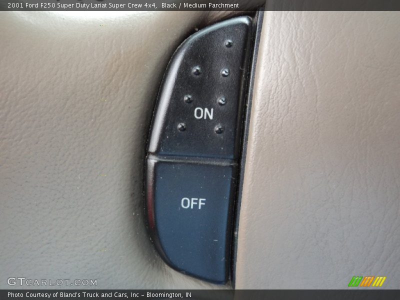Black / Medium Parchment 2001 Ford F250 Super Duty Lariat Super Crew 4x4