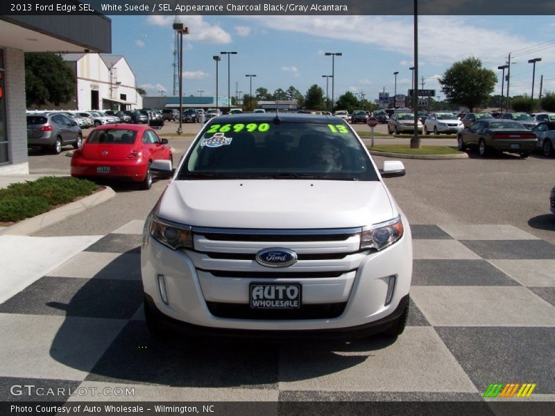 White Suede / SEL Appearance Charcoal Black/Gray Alcantara 2013 Ford Edge SEL