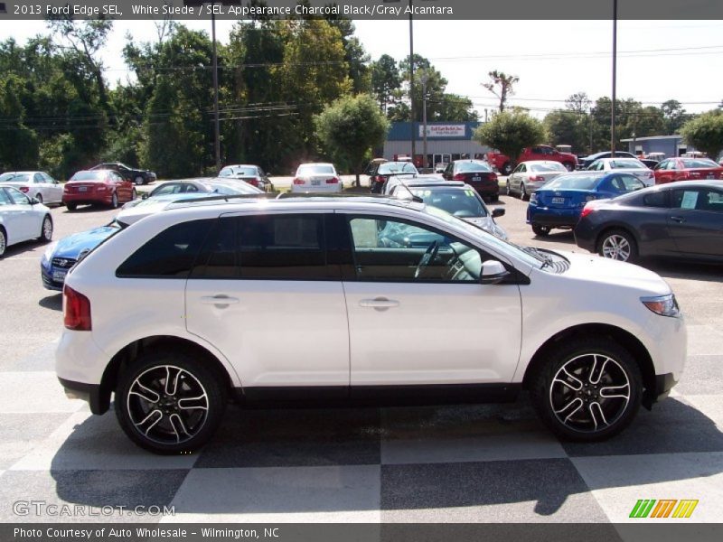 White Suede / SEL Appearance Charcoal Black/Gray Alcantara 2013 Ford Edge SEL