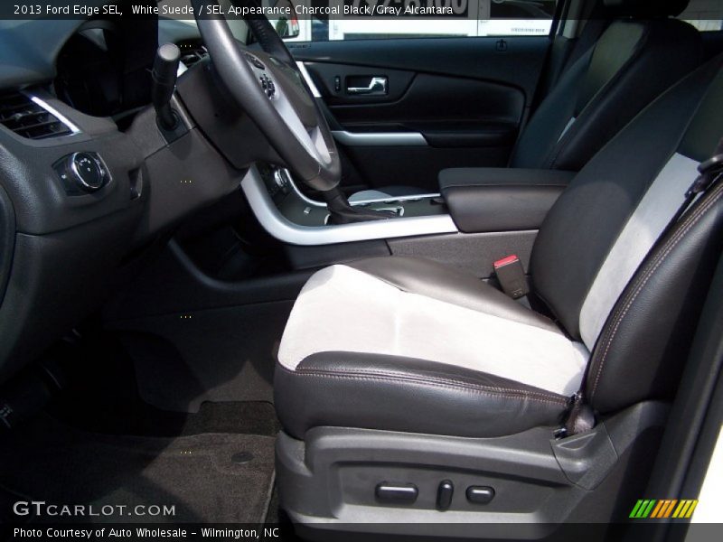 White Suede / SEL Appearance Charcoal Black/Gray Alcantara 2013 Ford Edge SEL