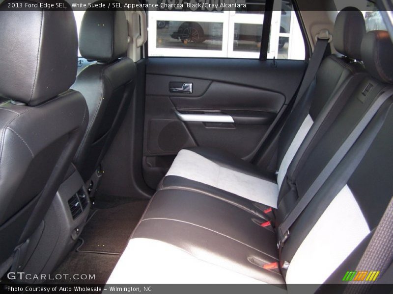 White Suede / SEL Appearance Charcoal Black/Gray Alcantara 2013 Ford Edge SEL