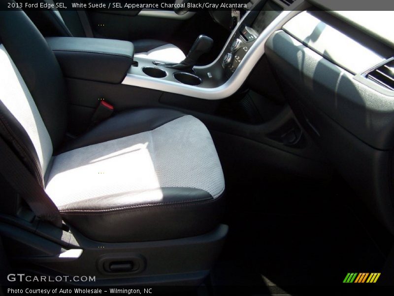 White Suede / SEL Appearance Charcoal Black/Gray Alcantara 2013 Ford Edge SEL