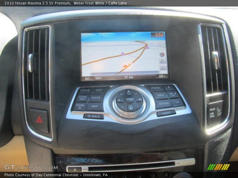 Winter Frost White / Caffe Latte 2010 Nissan Maxima 3.5 SV Premium