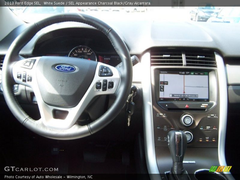 White Suede / SEL Appearance Charcoal Black/Gray Alcantara 2013 Ford Edge SEL