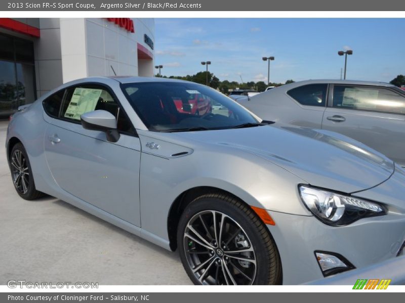 Argento Silver / Black/Red Accents 2013 Scion FR-S Sport Coupe