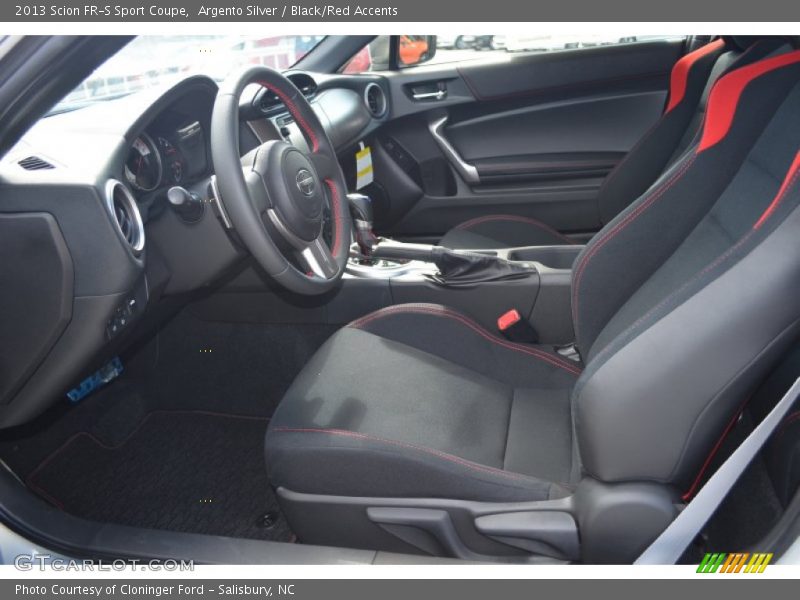  2013 FR-S Sport Coupe Black/Red Accents Interior