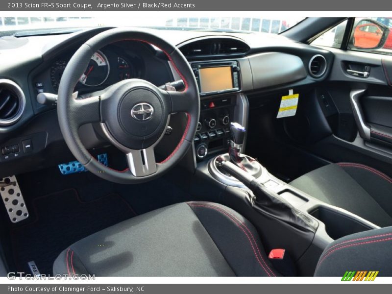 Black/Red Accents Interior - 2013 FR-S Sport Coupe 