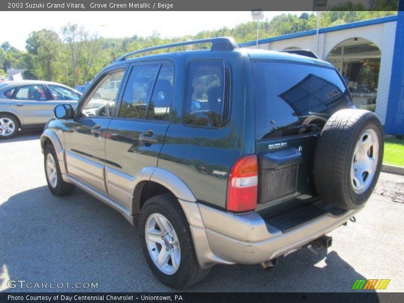 Grove Green Metallic / Beige 2003 Suzuki Grand Vitara