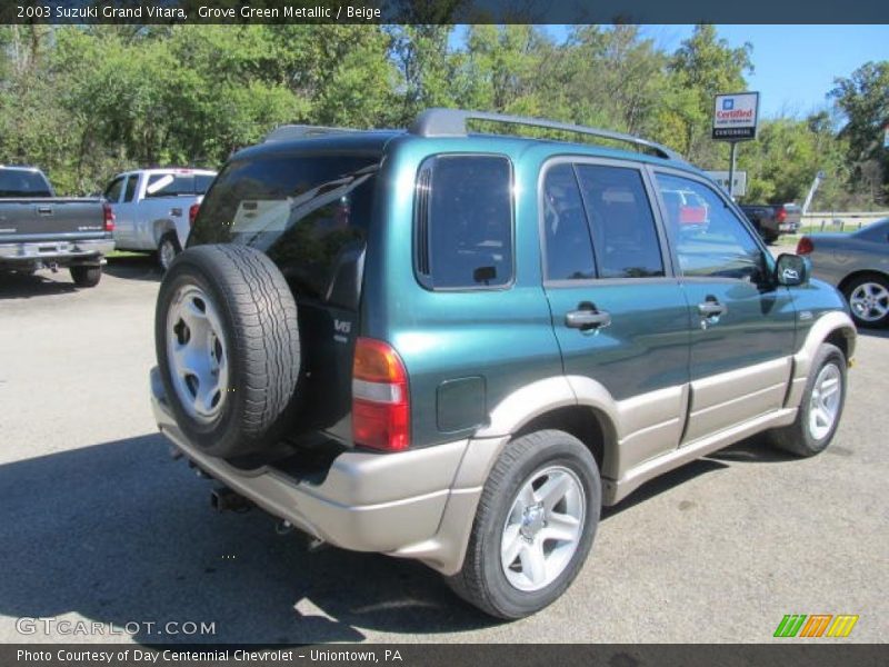 Grove Green Metallic / Beige 2003 Suzuki Grand Vitara