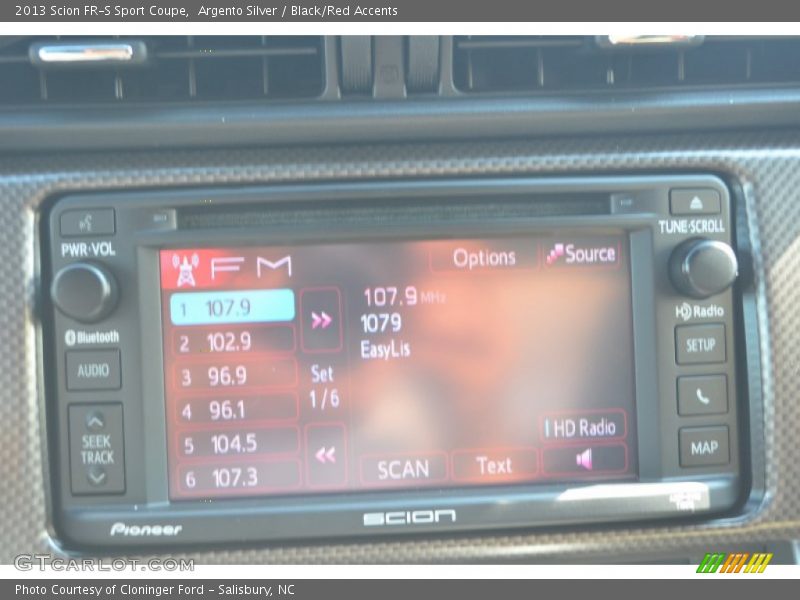 Argento Silver / Black/Red Accents 2013 Scion FR-S Sport Coupe