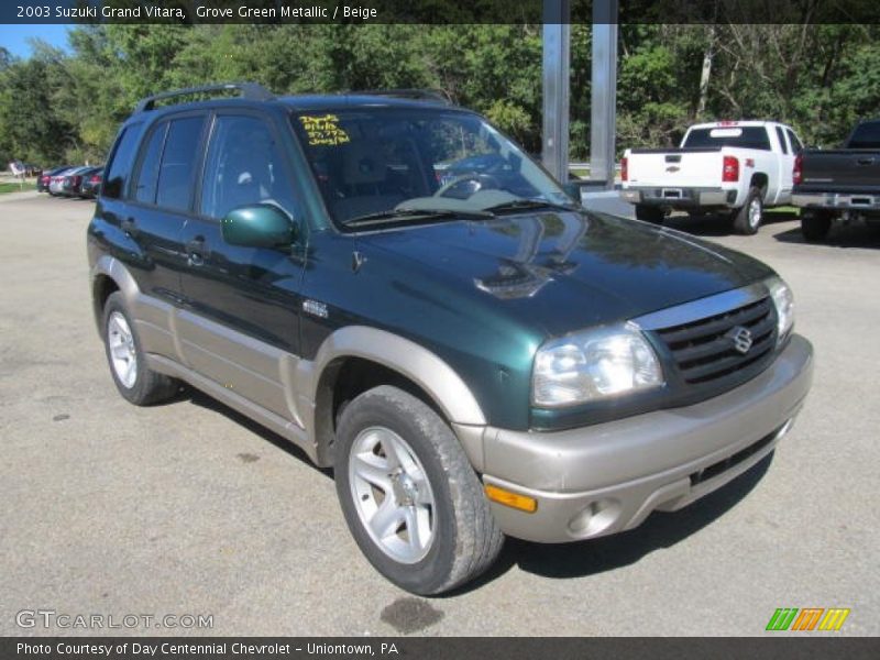 Grove Green Metallic / Beige 2003 Suzuki Grand Vitara