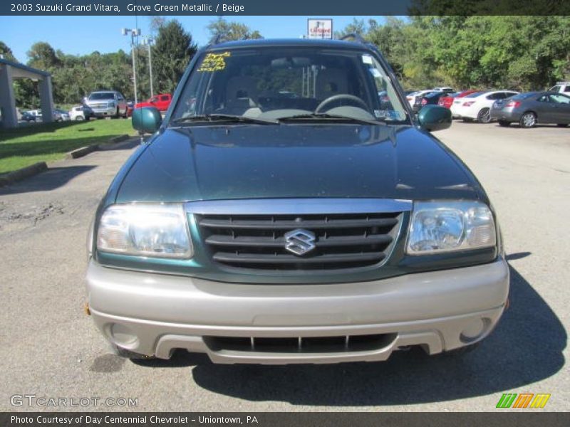 Grove Green Metallic / Beige 2003 Suzuki Grand Vitara