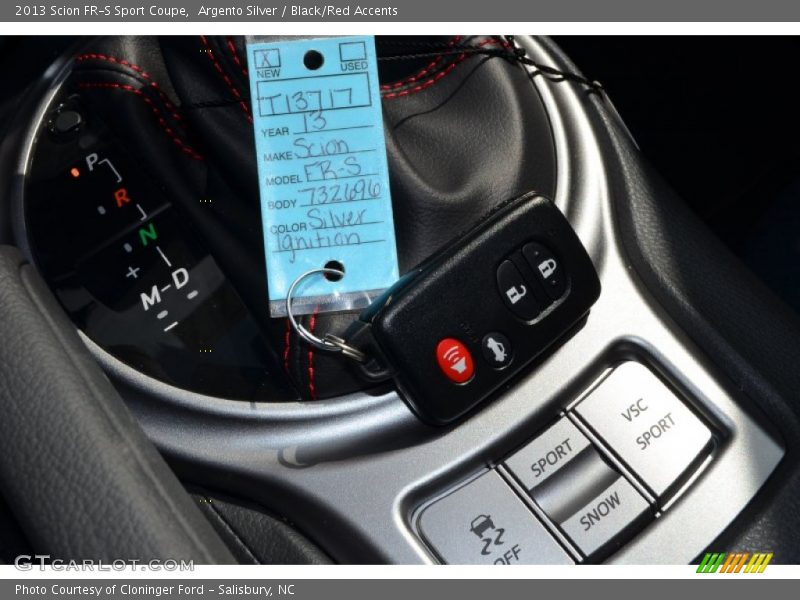 Argento Silver / Black/Red Accents 2013 Scion FR-S Sport Coupe