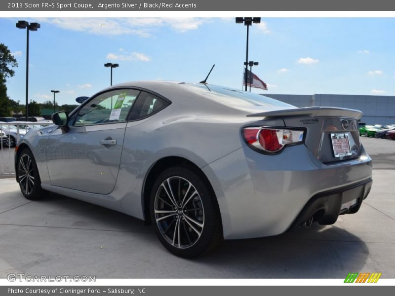 Argento Silver / Black/Red Accents 2013 Scion FR-S Sport Coupe