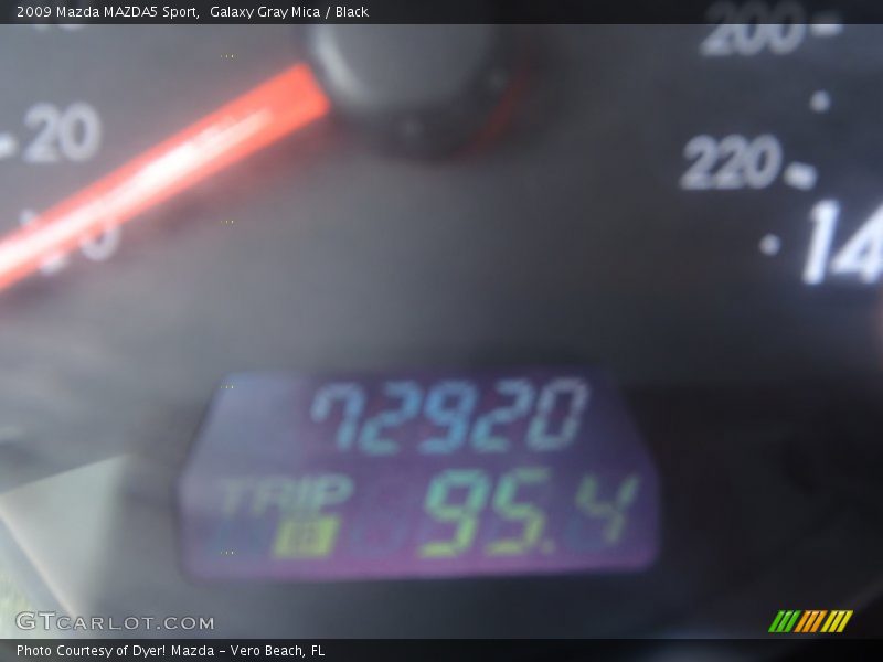 Galaxy Gray Mica / Black 2009 Mazda MAZDA5 Sport