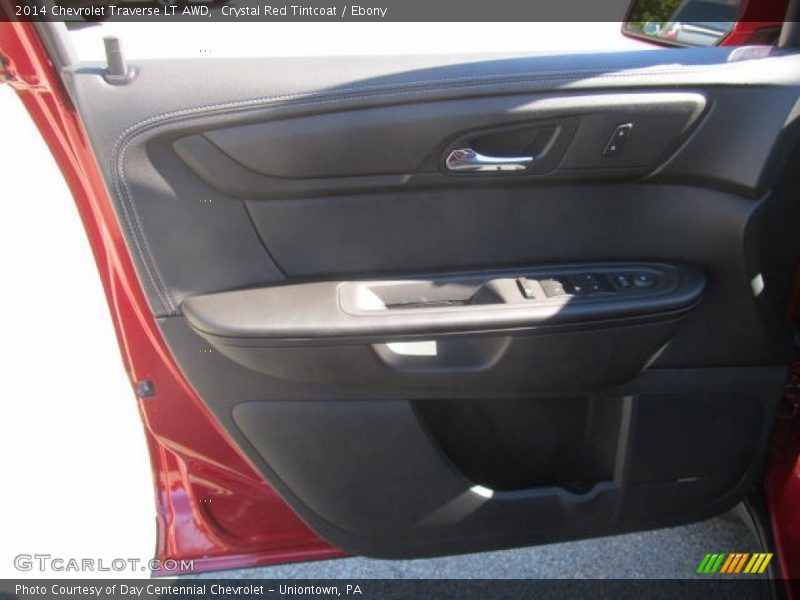 Crystal Red Tintcoat / Ebony 2014 Chevrolet Traverse LT AWD
