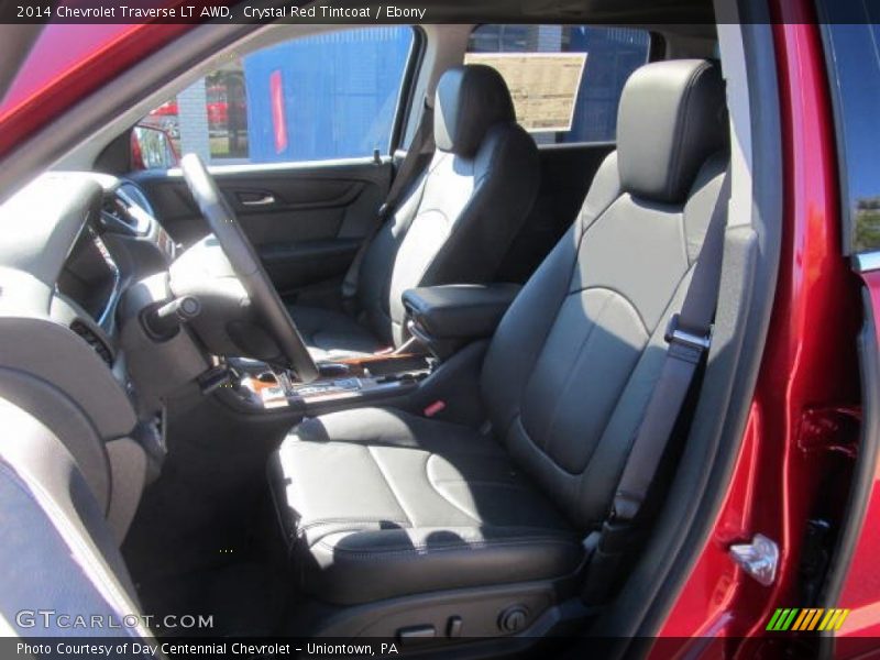 Crystal Red Tintcoat / Ebony 2014 Chevrolet Traverse LT AWD