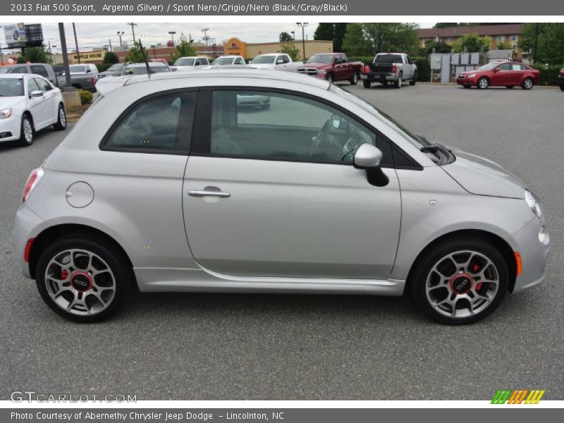 Argento (Silver) / Sport Nero/Grigio/Nero (Black/Gray/Black) 2013 Fiat 500 Sport