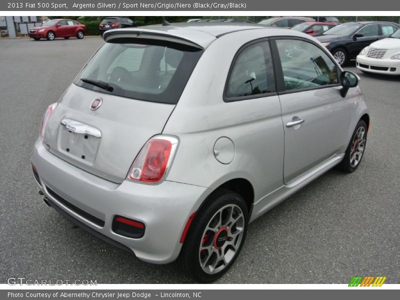 Argento (Silver) / Sport Nero/Grigio/Nero (Black/Gray/Black) 2013 Fiat 500 Sport