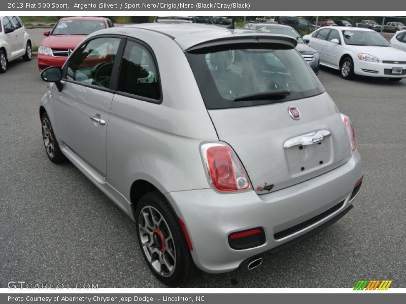Argento (Silver) / Sport Nero/Grigio/Nero (Black/Gray/Black) 2013 Fiat 500 Sport