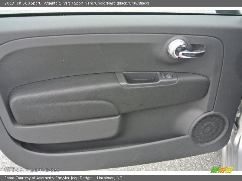 Argento (Silver) / Sport Nero/Grigio/Nero (Black/Gray/Black) 2013 Fiat 500 Sport