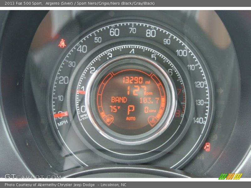 Argento (Silver) / Sport Nero/Grigio/Nero (Black/Gray/Black) 2013 Fiat 500 Sport