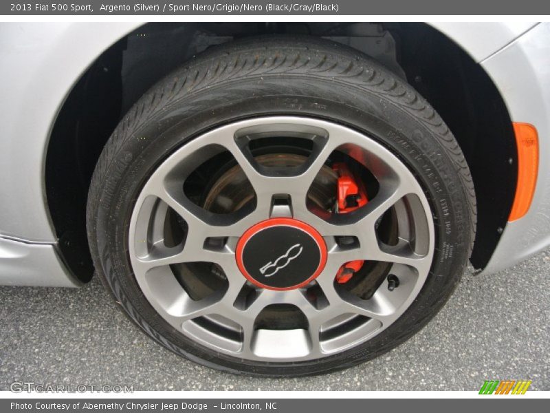 Argento (Silver) / Sport Nero/Grigio/Nero (Black/Gray/Black) 2013 Fiat 500 Sport
