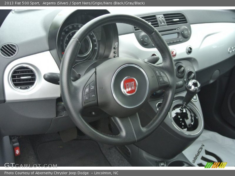 Argento (Silver) / Sport Nero/Grigio/Nero (Black/Gray/Black) 2013 Fiat 500 Sport