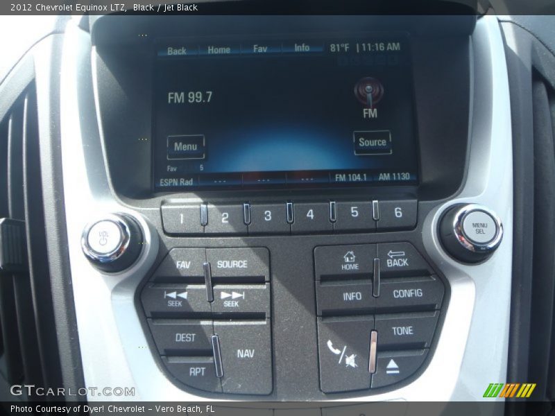 Black / Jet Black 2012 Chevrolet Equinox LTZ