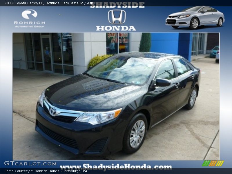 Attitude Black Metallic / Ash 2012 Toyota Camry LE