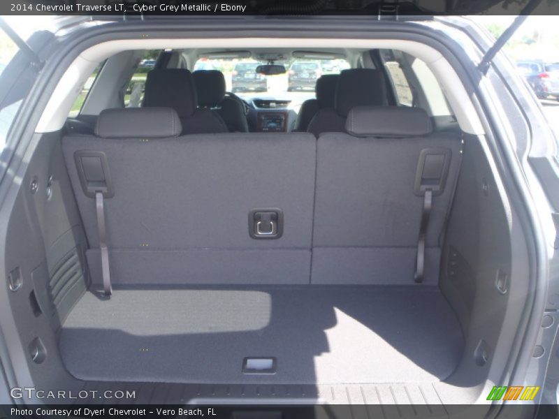 Cyber Grey Metallic / Ebony 2014 Chevrolet Traverse LT