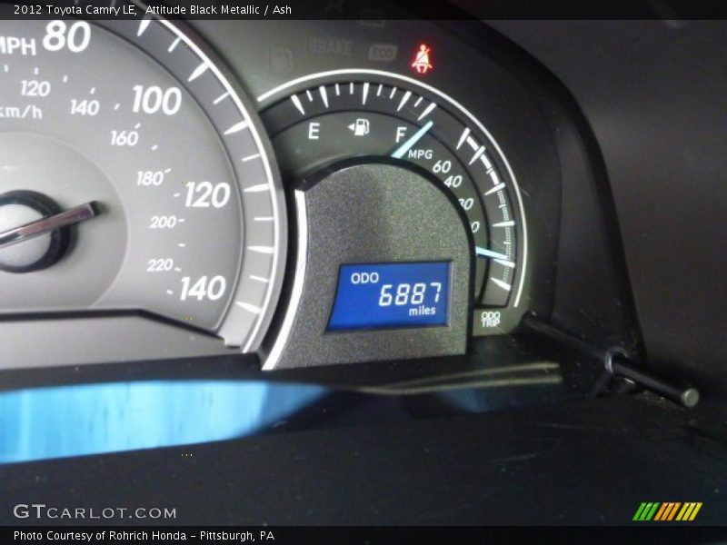 Attitude Black Metallic / Ash 2012 Toyota Camry LE