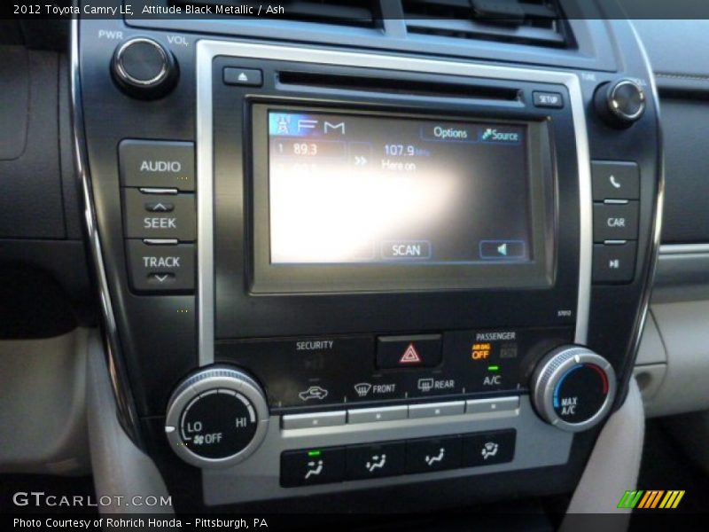 Attitude Black Metallic / Ash 2012 Toyota Camry LE