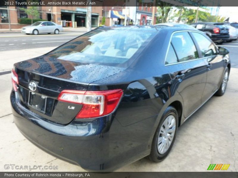 Attitude Black Metallic / Ash 2012 Toyota Camry LE