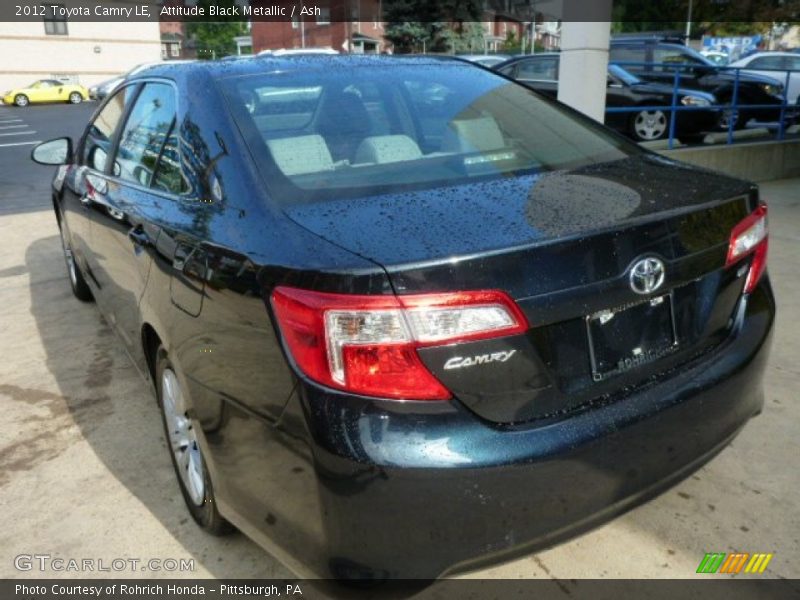 Attitude Black Metallic / Ash 2012 Toyota Camry LE
