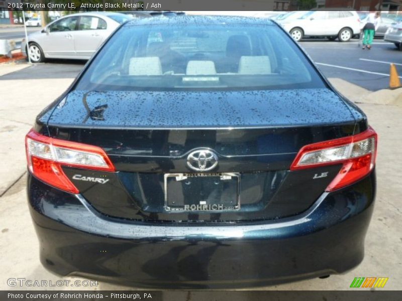 Attitude Black Metallic / Ash 2012 Toyota Camry LE