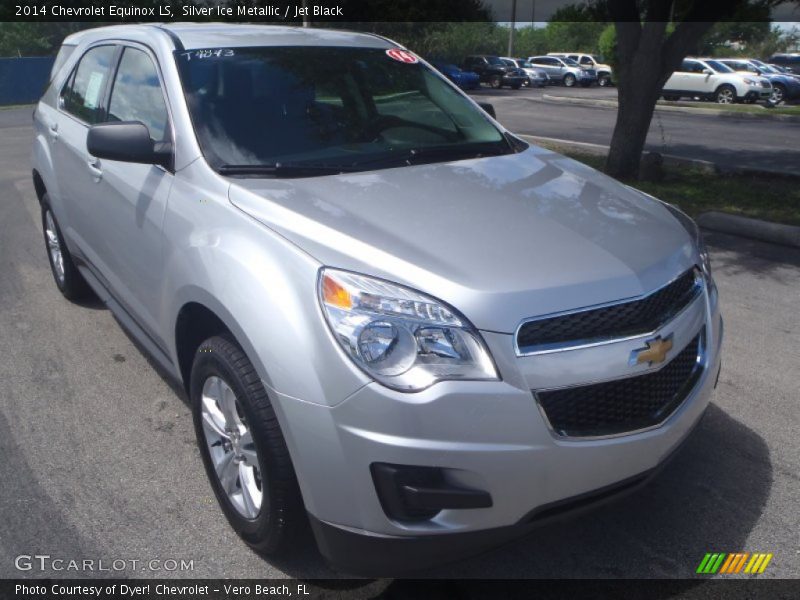 Silver Ice Metallic / Jet Black 2014 Chevrolet Equinox LS