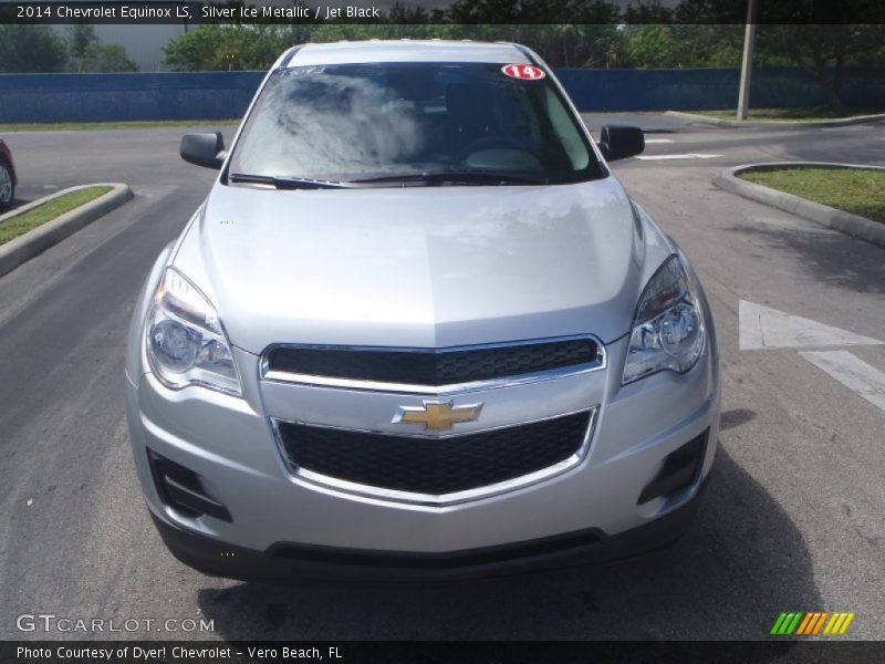 Silver Ice Metallic / Jet Black 2014 Chevrolet Equinox LS