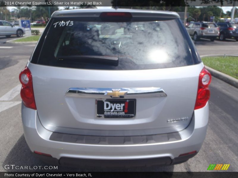 Silver Ice Metallic / Jet Black 2014 Chevrolet Equinox LS