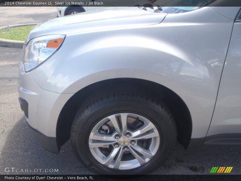 Silver Ice Metallic / Jet Black 2014 Chevrolet Equinox LS