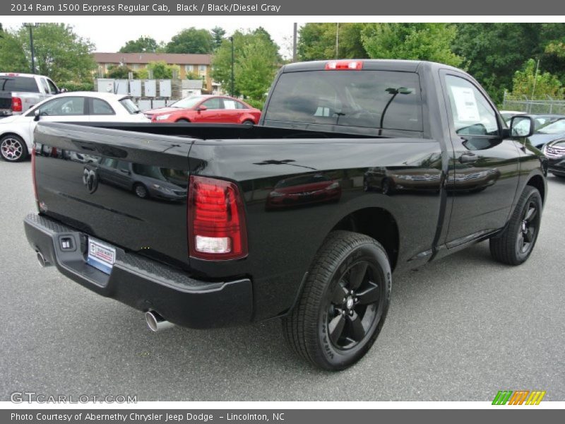 Black / Black/Diesel Gray 2014 Ram 1500 Express Regular Cab