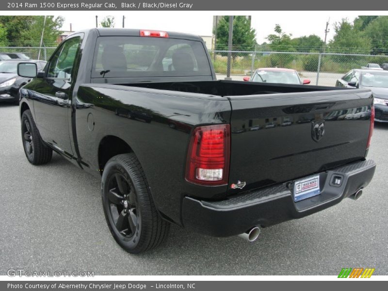 Black / Black/Diesel Gray 2014 Ram 1500 Express Regular Cab