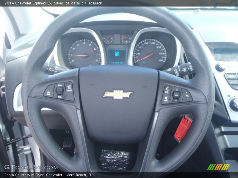 Silver Ice Metallic / Jet Black 2014 Chevrolet Equinox LS