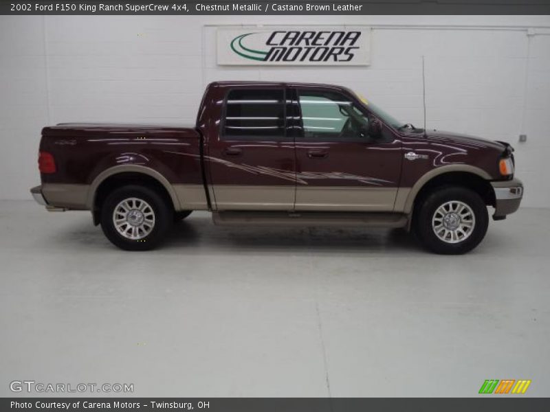 Chestnut Metallic / Castano Brown Leather 2002 Ford F150 King Ranch SuperCrew 4x4