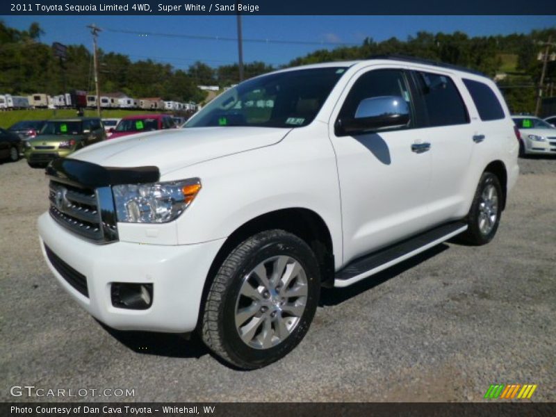 Super White / Sand Beige 2011 Toyota Sequoia Limited 4WD