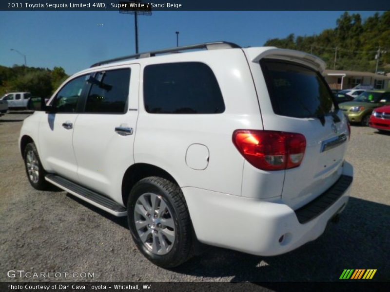 Super White / Sand Beige 2011 Toyota Sequoia Limited 4WD